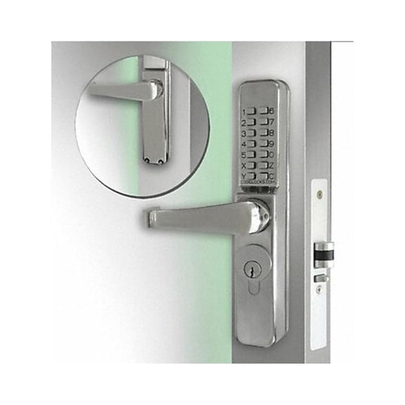 Codelocks Mechanical Lockset,Stainless Steel,Lever CL460-SS