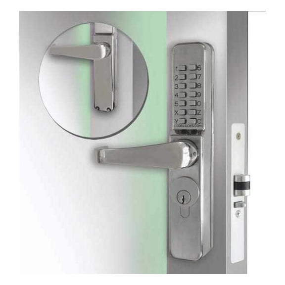 Codelocks Mechanical Lockset,Stainless Steel,Lever CL460-SS