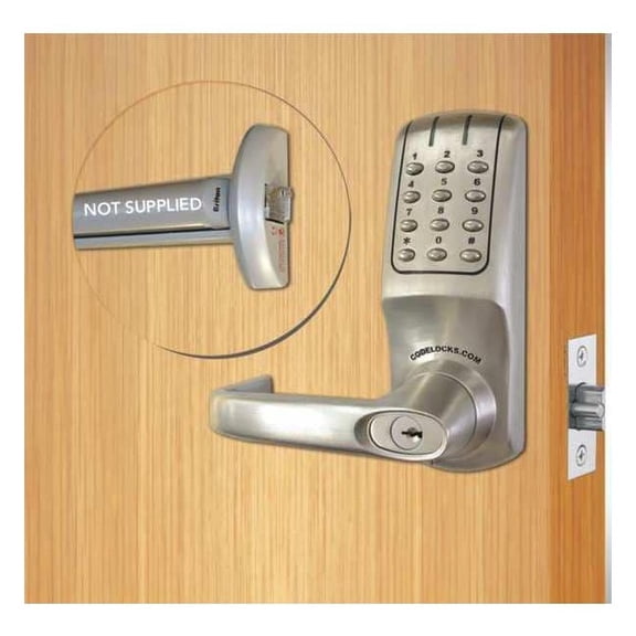 Codelocks Electronic Key Lock,80 User Codes CL5000PK-BS