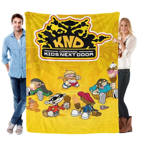 Codename Kids Next Door-themed Pals Plush Throw Blanket Gifts for Fans Girls Boys Women Present Suitable for a variety of settings60"X80"(150cmX200cm)