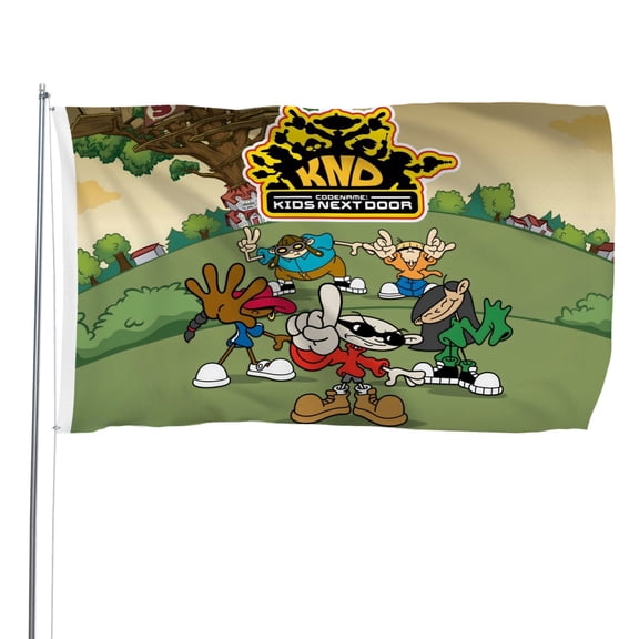 Codename Kids Next Door-themed Printed Flag Perfect gift for fans, friends, and family members, and suitable for indoor and outdoor activities, party decorations.16"x24" (40cm60cm)