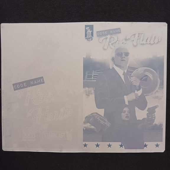 Codename Ric Flair #1 - Starrcast - Last Match Variant - Cover - Black - Comic Printer Plate - PRESSWORKS