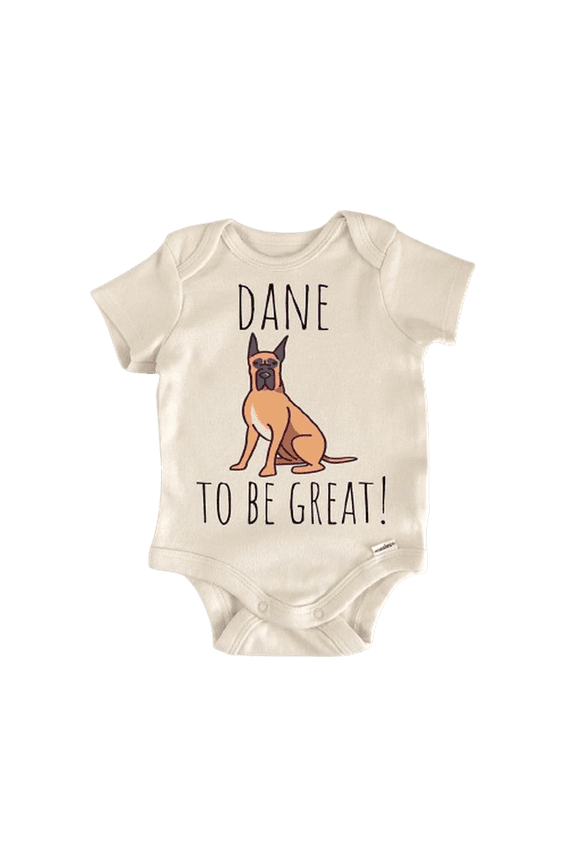 Great Dane Dog Newborn Baby Bodysuit