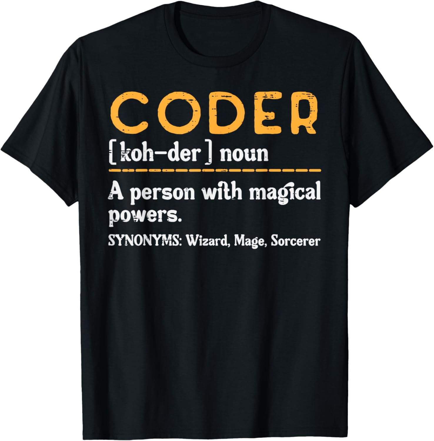 Coder Definiton IT Programmer Software Developer Men Women T-Shirt ...