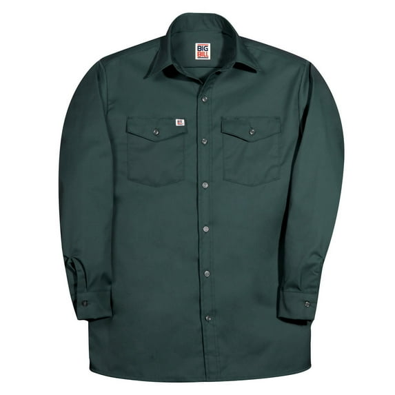 Big Bill 147 Premium Long-Sleeve Work Shirt-Green-Regular-L