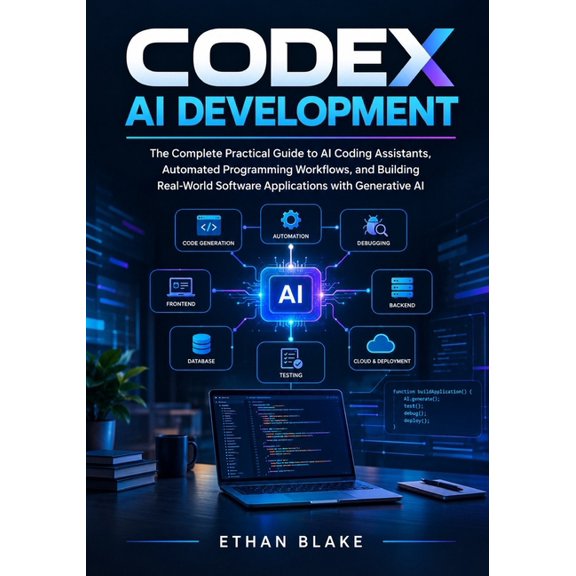 Codex AI Development: The Complete Practical Guide to AI Coding Assistants, Automated Programming Workflows, and Buildin, (Paperback)