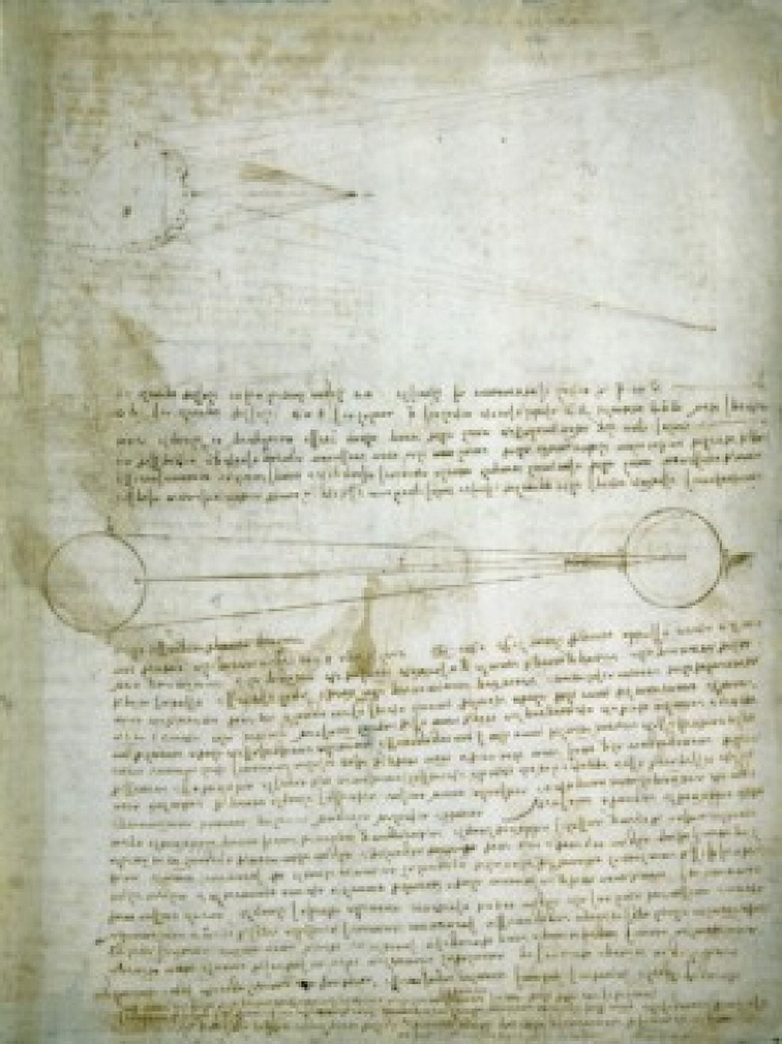 Codex Leicester The Changing Earth Leonardo da Vinci (1452-1519Italian) Drawing Armand Hammer Foundation Los Angeles Canvas Art - Leonardo da Vinci (18 x 24)