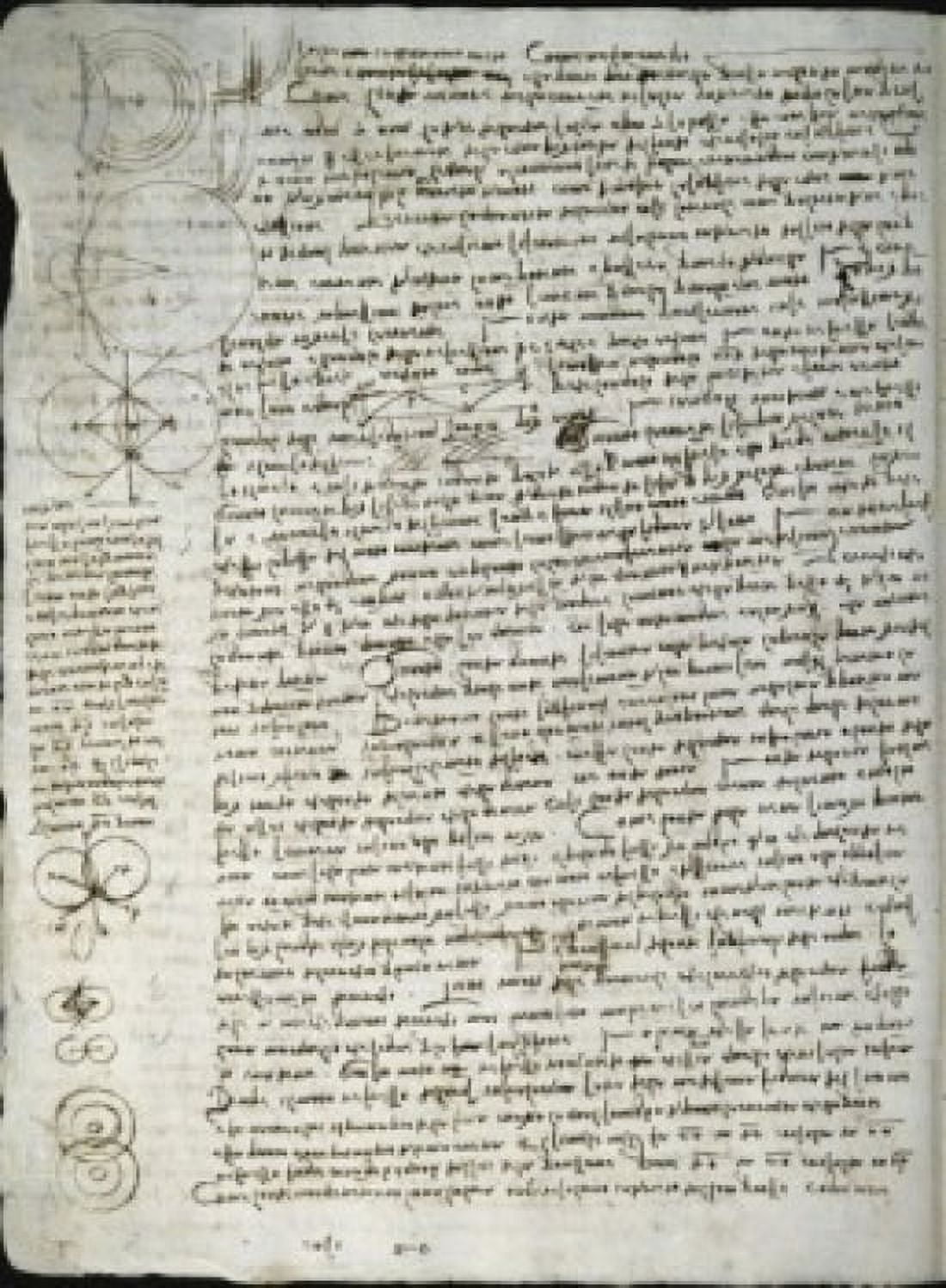 Codex Leicester Science of Waves  Leonardo da Vinci (1452-1519Italian)  Drawing  Armand Hammer Foundation Los Angeles Canvas Art - Leonardo da Vinci (18 x 24)