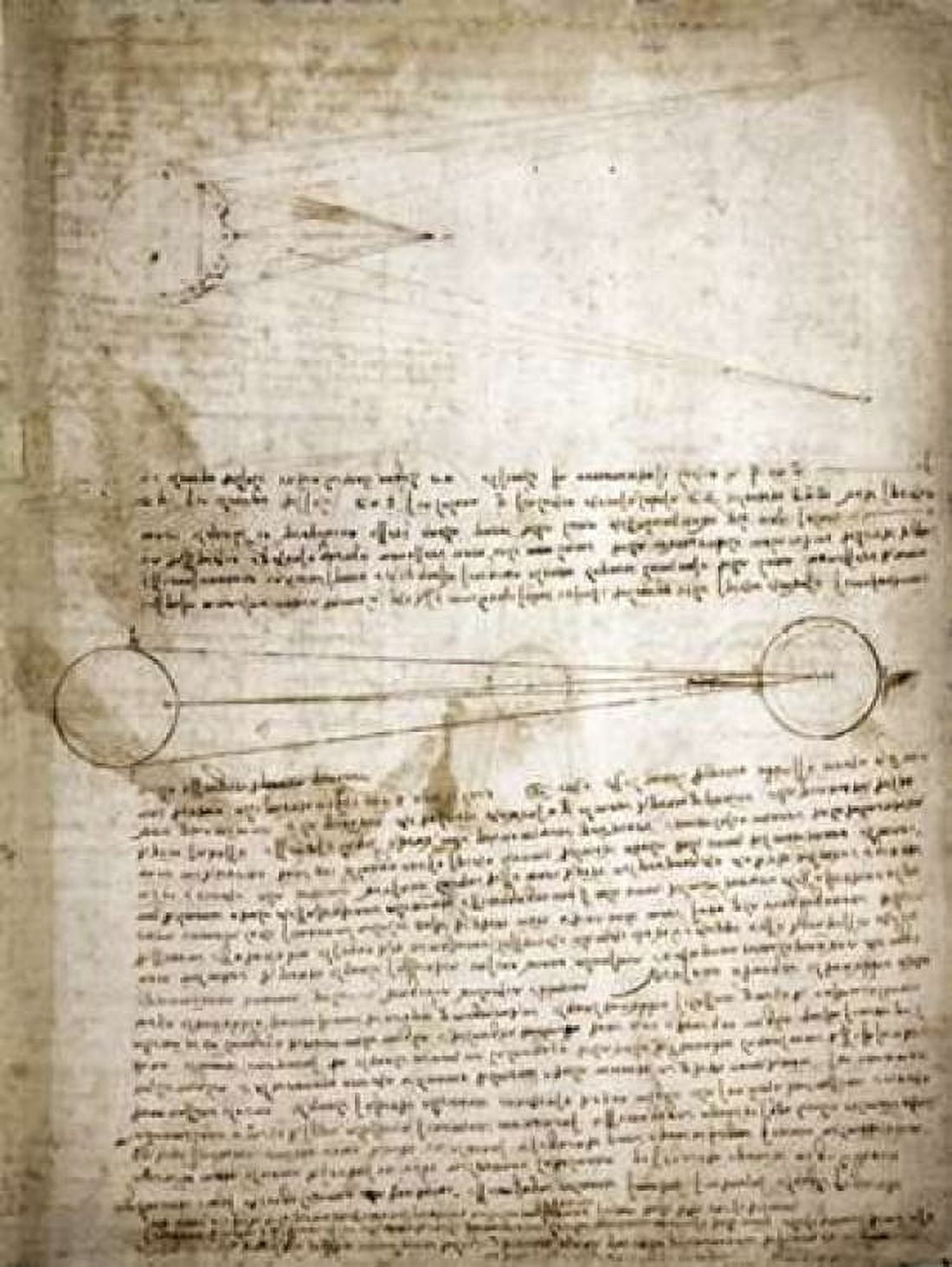 Codex Leicester the Changing Earth Canvas Art - Leonardo Da Vinci (18 x 24)