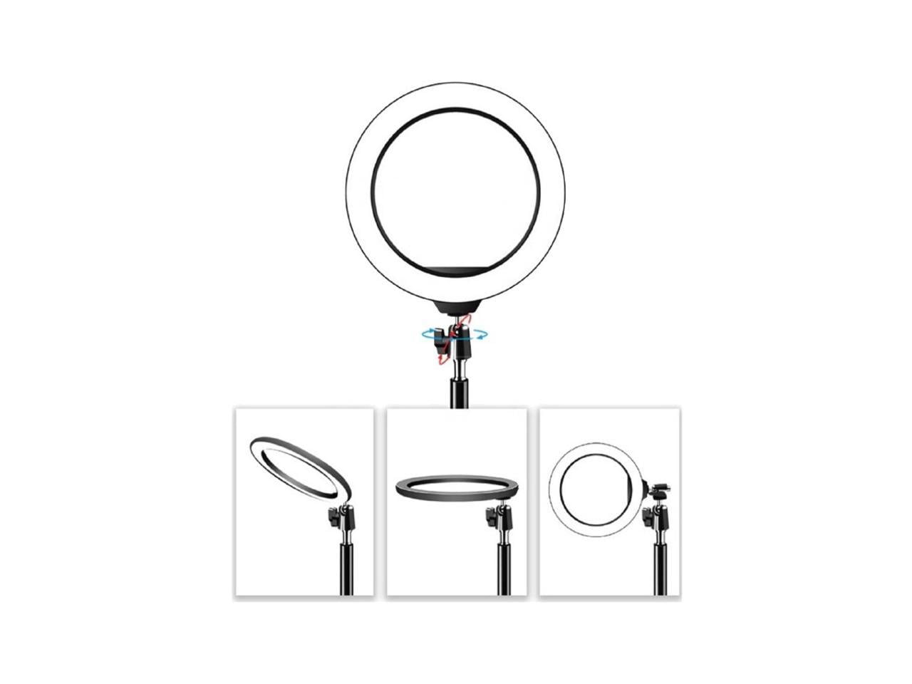 Lumina Glow 6" Adjustable LED Ring Light with Mini Tripod