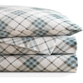 thumbnail image 1 of Codi Flannel Sheets Queen Size- 4 Pieces Ultra Soft Flannel Sheet Set, Cozy 100% Cotton Blue Plaid Bedsheets, Brushed for Extra Softness, Fall Themed Warm Bedding Sheets, 14 Inch Deep Pocket, 1 of 16