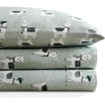 thumbnail image 1 of Codi Flannel Sheets Twin Size- 3 Pieces Ultra Soft Flannel Sheet Set, Cozy 100% Cotton Bedsheets, Novelty Printed Bedding Sets, Christmas Themed Warm Sheets, 12 Inch Deep Pocket, Seafoam Llama, 1 of 16