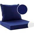 thumbnail image 1 of Codi Outdoor Cushions for Patio Furniture 22x22, Waterproof Replacement Deep Seat Cushion for Outside Chair, Couch, Sofa | Washable Removable Cover with Handle & Adjustable Straps, Navy Blue, 1 of 14