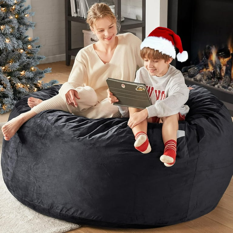 Codi Oversized Bean Bag Chair with Filler Included, FT Comfy