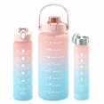 CodiCile Pack of 2 Water Bottles 2 L + 750 Ml Sports Water Bottle with
