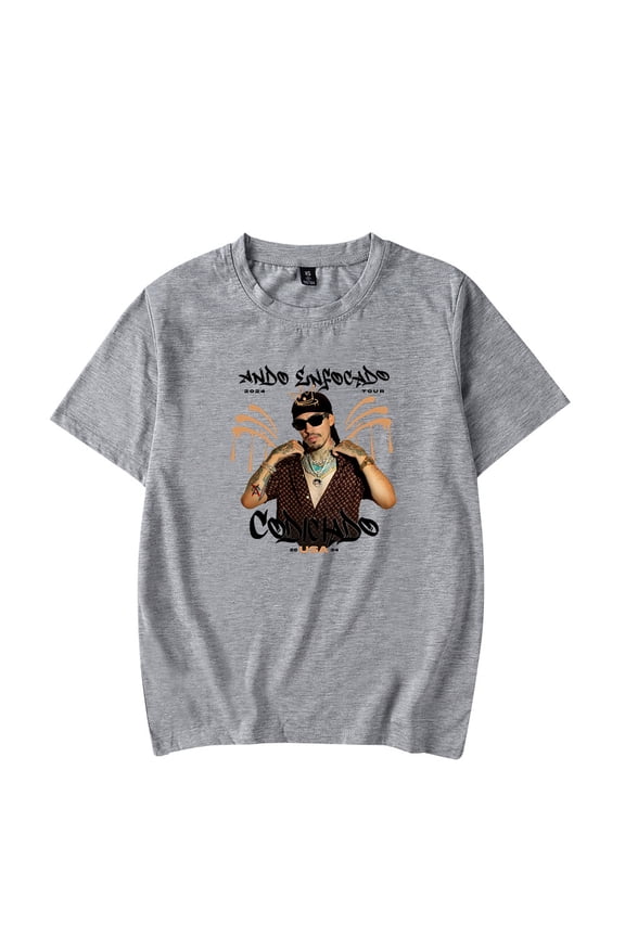 Codiciado Ando Enfocado Tour Tshirt Merch Women/Men Unisex O-neck Short Sleeve T-Shirt Streetwear Hiphop Top