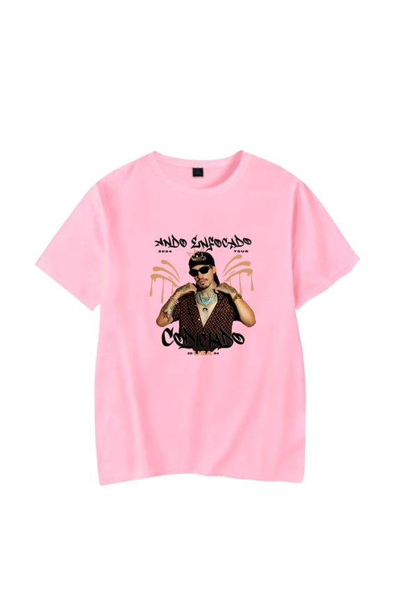 Codiciado Ando Enfocado Tour Tshirt Merch Women/Men Unisex O-neck Short Sleeve T-Shirt Streetwear Hiphop Top