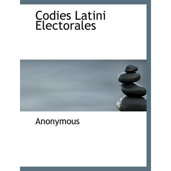 Codies Latini Electorales (Paperback)