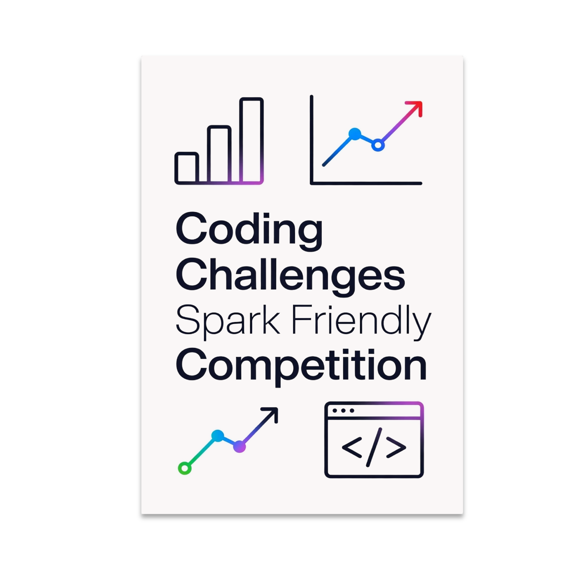 Coding Challenges Spark Friendly Competition - Tech Enthusiast - 13x19 Poster Print