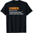 thumbnail image 1 of Coding Definition Coder Developer App Code T-Shirt, 1 of 4