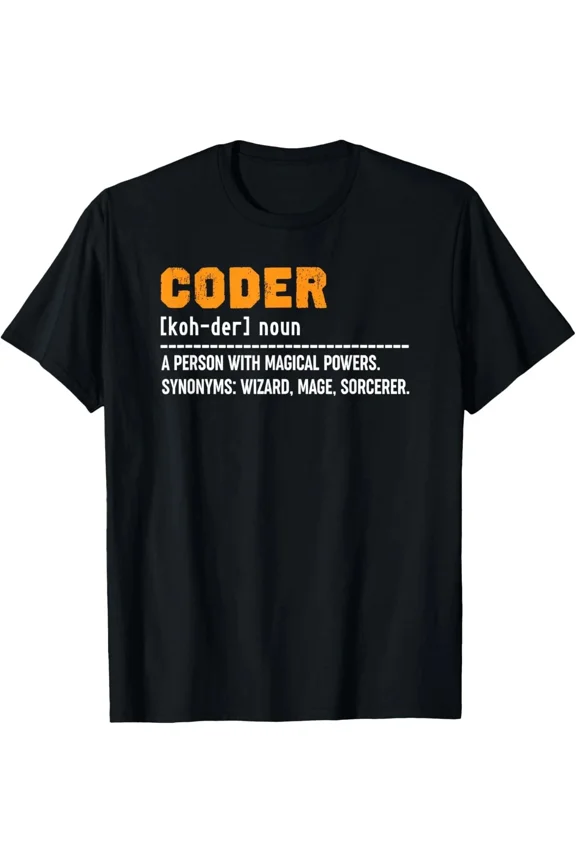 Coding Definition Coder Developer App Code Tee Gift Unisex T-Shirt Size S 5XL