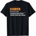 thumbnail image 1 of Coding Definition Coder Developer App Code Tee Gift Unisex T-Shirt, 1 of 2
