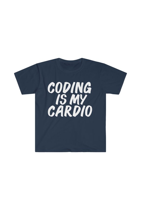 Coding Is my Cardio Unisex T-shirt S-3XL Computer Science Programmer