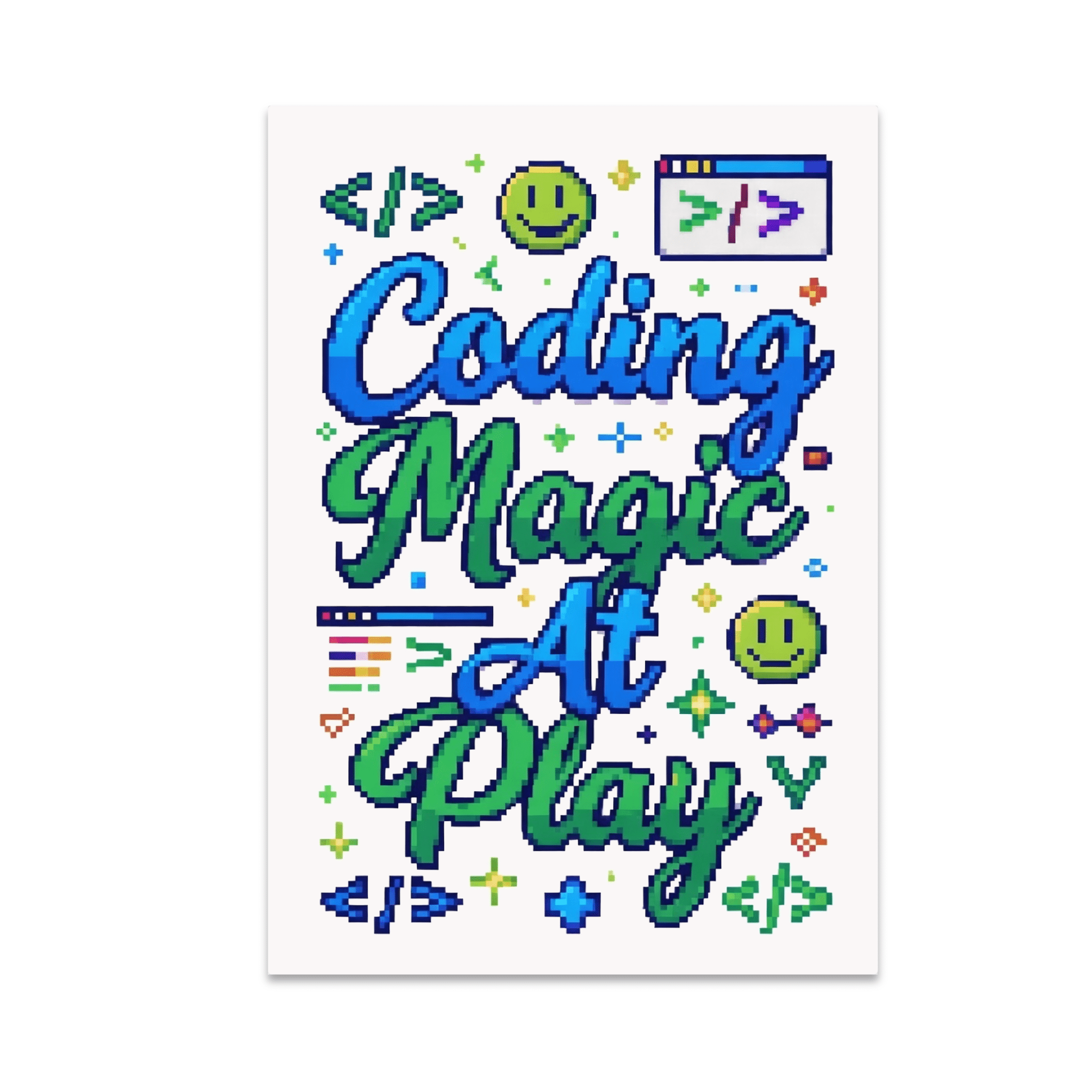Coding Magic At Play - Tech Enthusiast - 13x19 Poster Print - Walmart.com