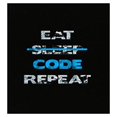 thumbnail image 1 of Coding Poster - 13x19 - Eat Sleep Code Repeat Gift, 1 of 1