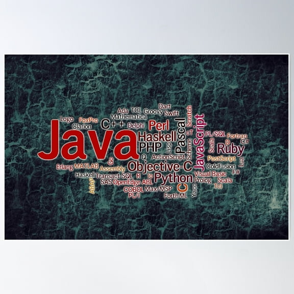 Coding Program For Educational Poster Wall Art, Modern Wall Decor For Living Room Bedroom, 8x12 UNFRAMED