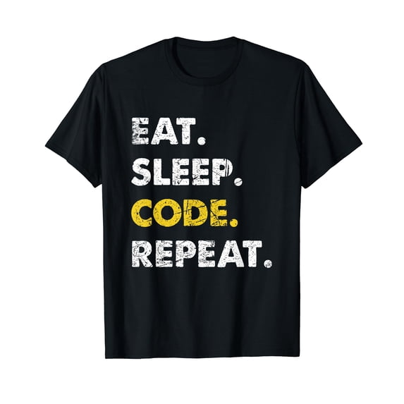 Coding Programming Eat Sleep Code Repeat T-Shirt