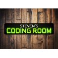 thumbnail image 1 of Coding Room Sign Computer Programmer Gift Sign For Coding Coding Gift Computer Geek Gift Coding Computer Smart Coding Gift Wall Art - Size: 16 x 4 Inches, 1 of 4