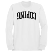 Coding Vintage Retro Graphic Mens White Sweatshirt