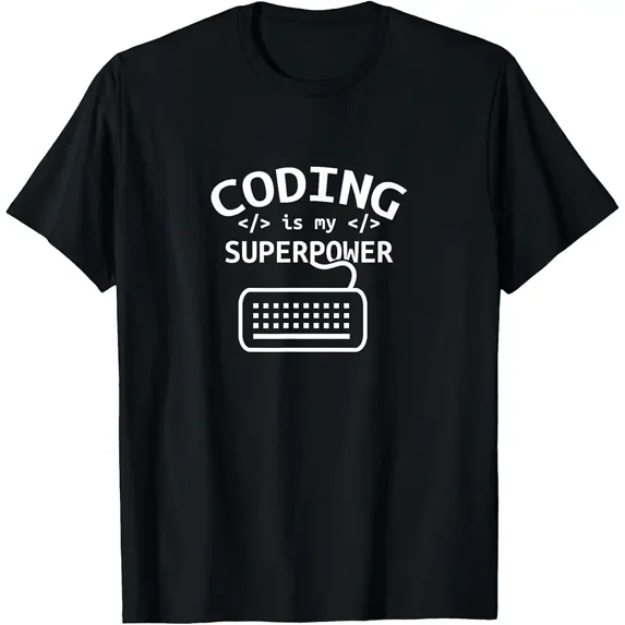 Coding is my superpower Coder Code Software Programmer T-Shirt ...