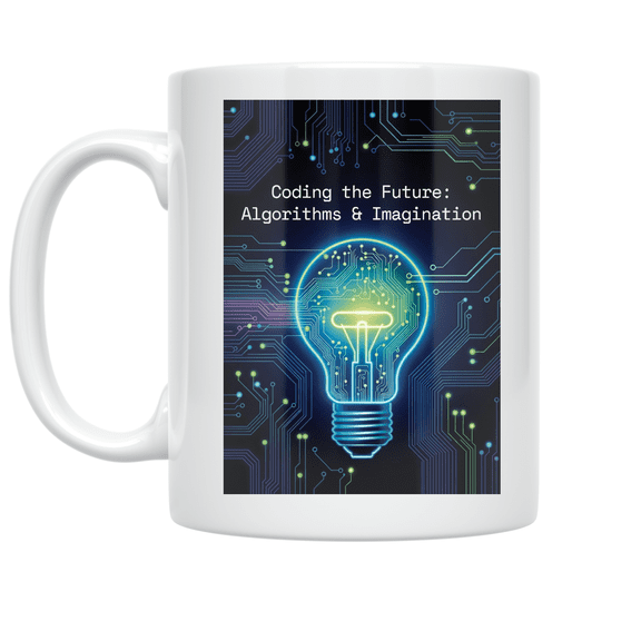 Coding the Future: Algorithms & Imagination - Tech Enthusiast - 11 oz Ceramic Coffee Mug