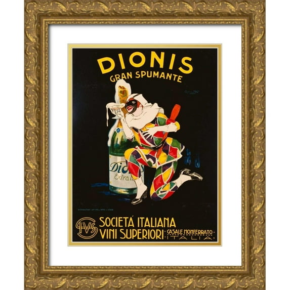 Codognato, Plinio 19x24 Gold Ornate Wood Framed with Double Matting Museum Art Print Titled - Dionis 1928