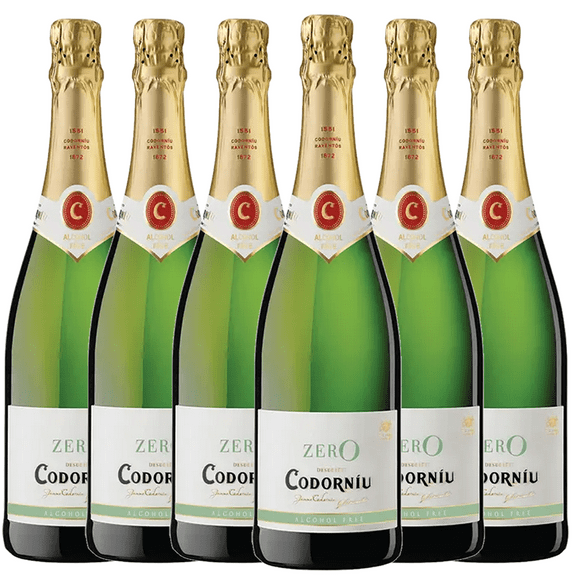 Codorníu Zero Brut Premium Non-Alcoholic Sparkling Wine Dealcoholized Champagne 750ml