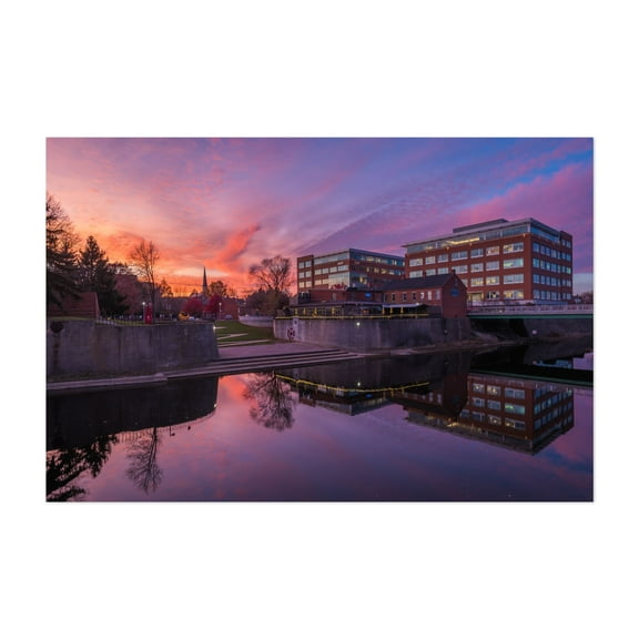 Codorus Creek Sunset - York Pennsylvania Photography Unframed Wall Art Print 5 x 7 inches