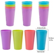 Codream 17.05 oz Multi-Color Durable BPA Free Tumbler Glasses, 12 Set