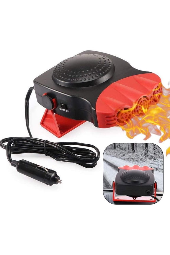 Portable Car Heater 150W 12V, 2 in 1 Heating/Cooling Function, Red