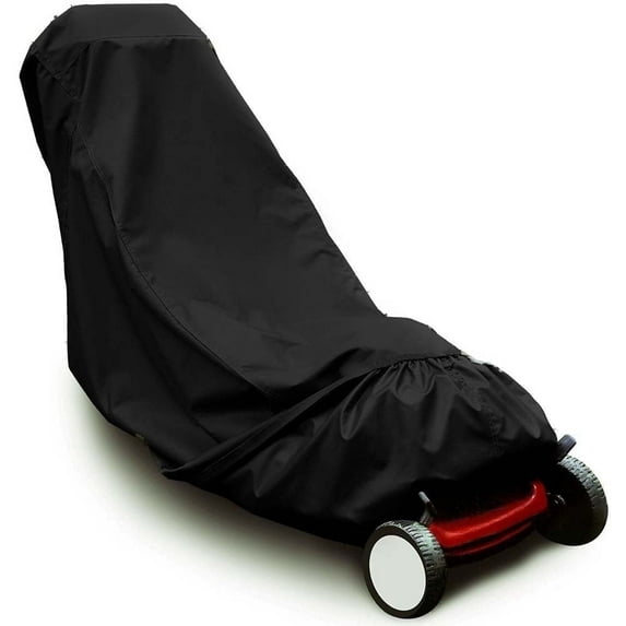 Triani Push Lawn Mower Cover Waterproof, 4 Layers Heavy Duty Mower Tarp, Outdoor Sun Snow Uv Rain Dust Protection, Universal Fit 191*50*100CM