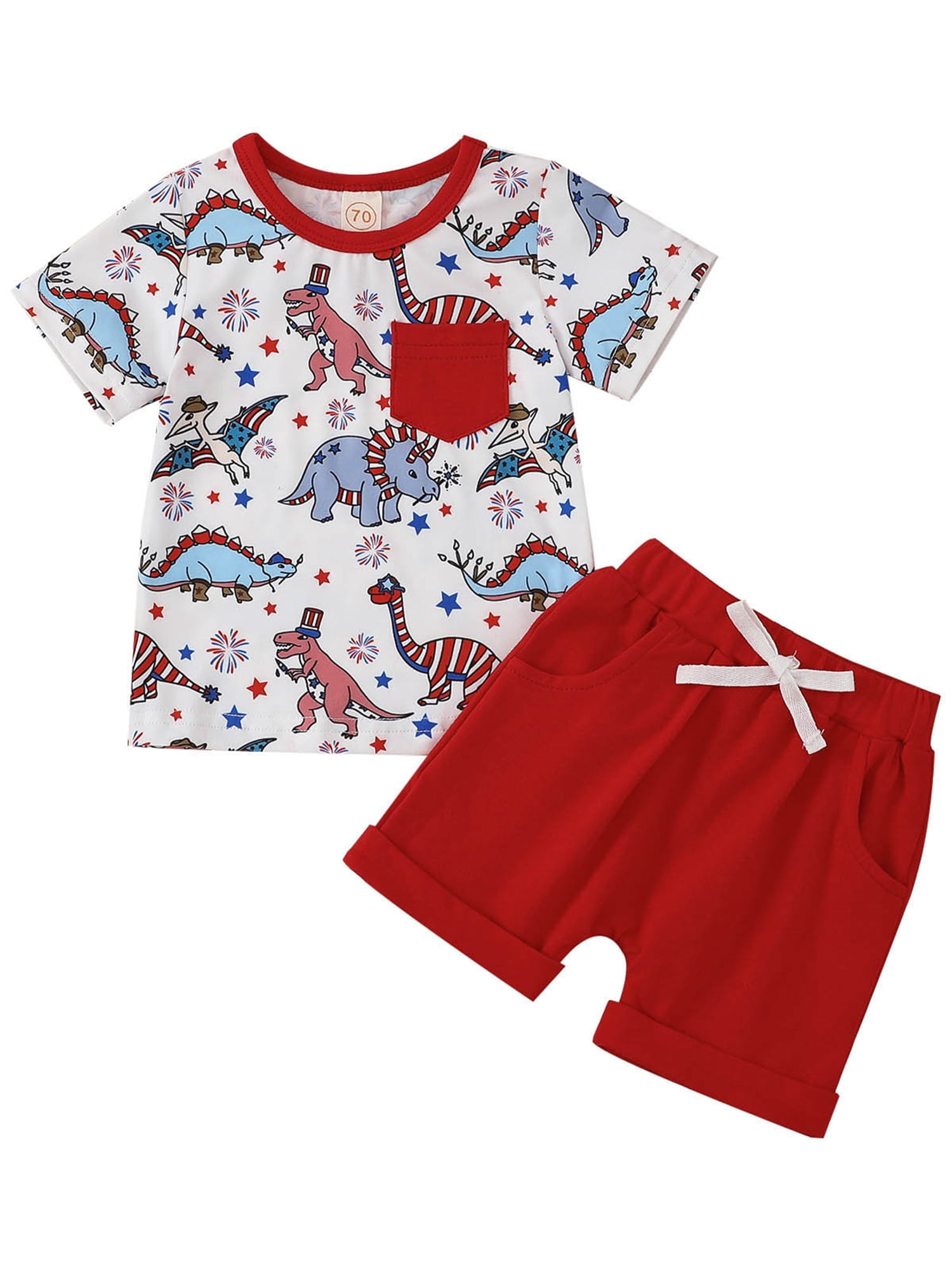 Toddler Baby Boy Clothes Short Sleeve Dinosaur Lebanon