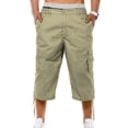 thumbnail image 1 of Coduop Men's Casual Cargo Workwear Short Pants Multi-Pocket Loose Joggers Bottoms Trousers, 1 of 7