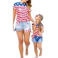 thumbnail image 1 of Coduop Mommy and Me Matching Independence Day T-Shirt 4th of July T-Shirt for Kids Women, 1 of 8