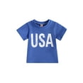 thumbnail image 1 of Coduop Toddler Baby Boys Girls Independence Day T-shirt Tops Short Sleeve Casual Tees TShirt, 1 of 8