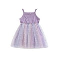 thumbnail image 1 of Coduop Toddler Baby Girl Summer Rainbow Stripe Spaghetti Strap Beach Sun Dress 2-7 Years, 1 of 9
