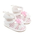 thumbnail image 1 of Coduop Toddler Girls Sandals Soft Rubber Flats Summer Baby flower Beach Shoes, 1 of 7
