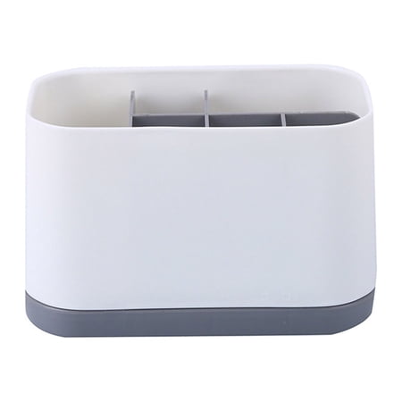 Coduop Toothbrush Holder with Drainage Hole,Bathroom Countertop Dispenser Vanity Stand Organizer