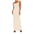 thumbnail image 1 of Coduop Women Sleeveless Backless Bodycon Long Dress Fishtail Spaghetti Strap Party Maxi Dress, 1 of 9