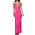 thumbnail image 1 of Coduop Women Spaghetti Strap Maxi Dress Sleeveless Bodycon Long Cocktail Dress, 1 of 6